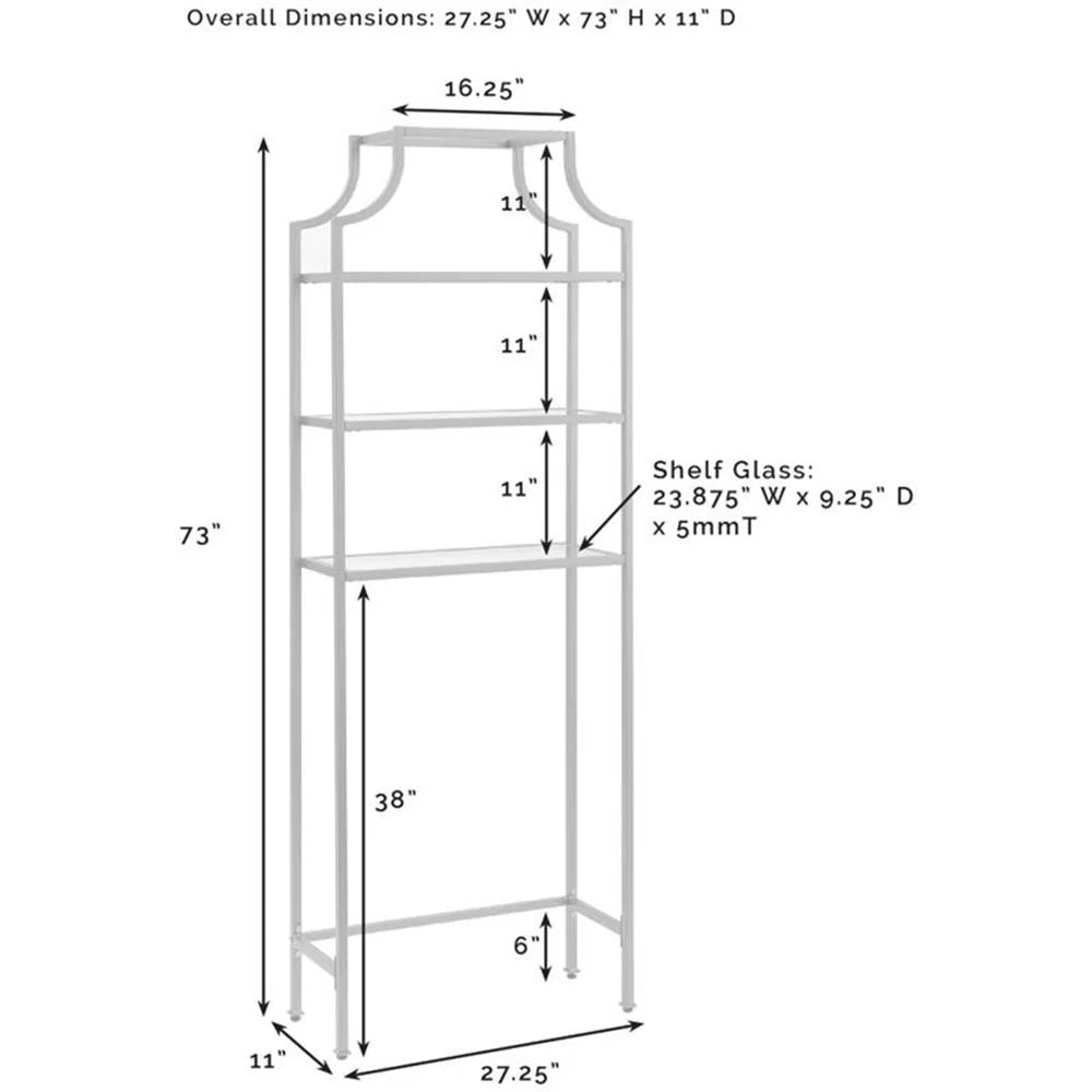 Over the Toilet Storage, Space Saver, Crosley Aimee