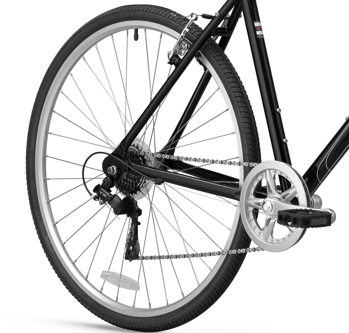 XDS Explorer CT 7sp Men's 700C, Hybrid City Commuter Bike, Matte Black