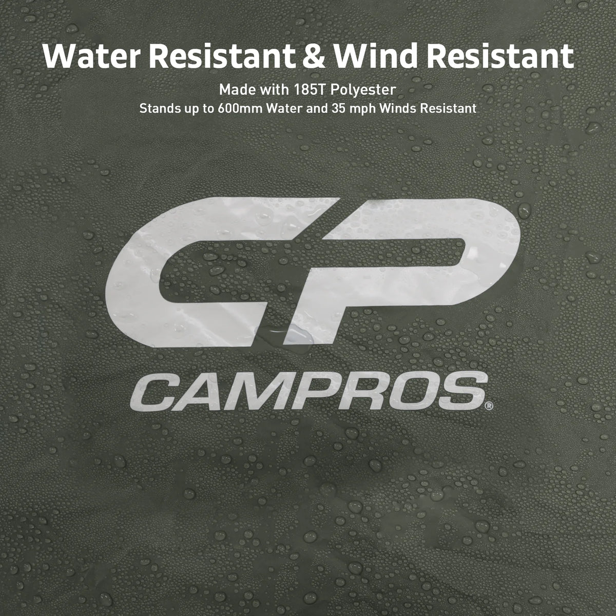 CAMPROS 4 Person Waterproof Cabin Camping Tent