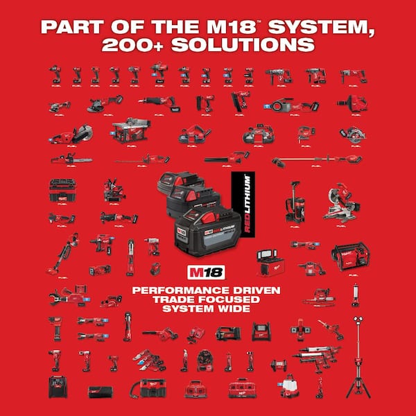 M18 18V Lithium-Ion Cordless Combo Kit (8-Tool) with SHOCKWAVE Bit Set (50-Piece)