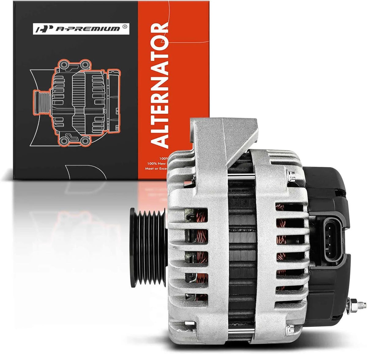 A-Premium Alternator with 12V 120A for Chevrolet Chevy Equinox 2010-2017 & GMC Terrain & Buick Regal - L4 2.4L