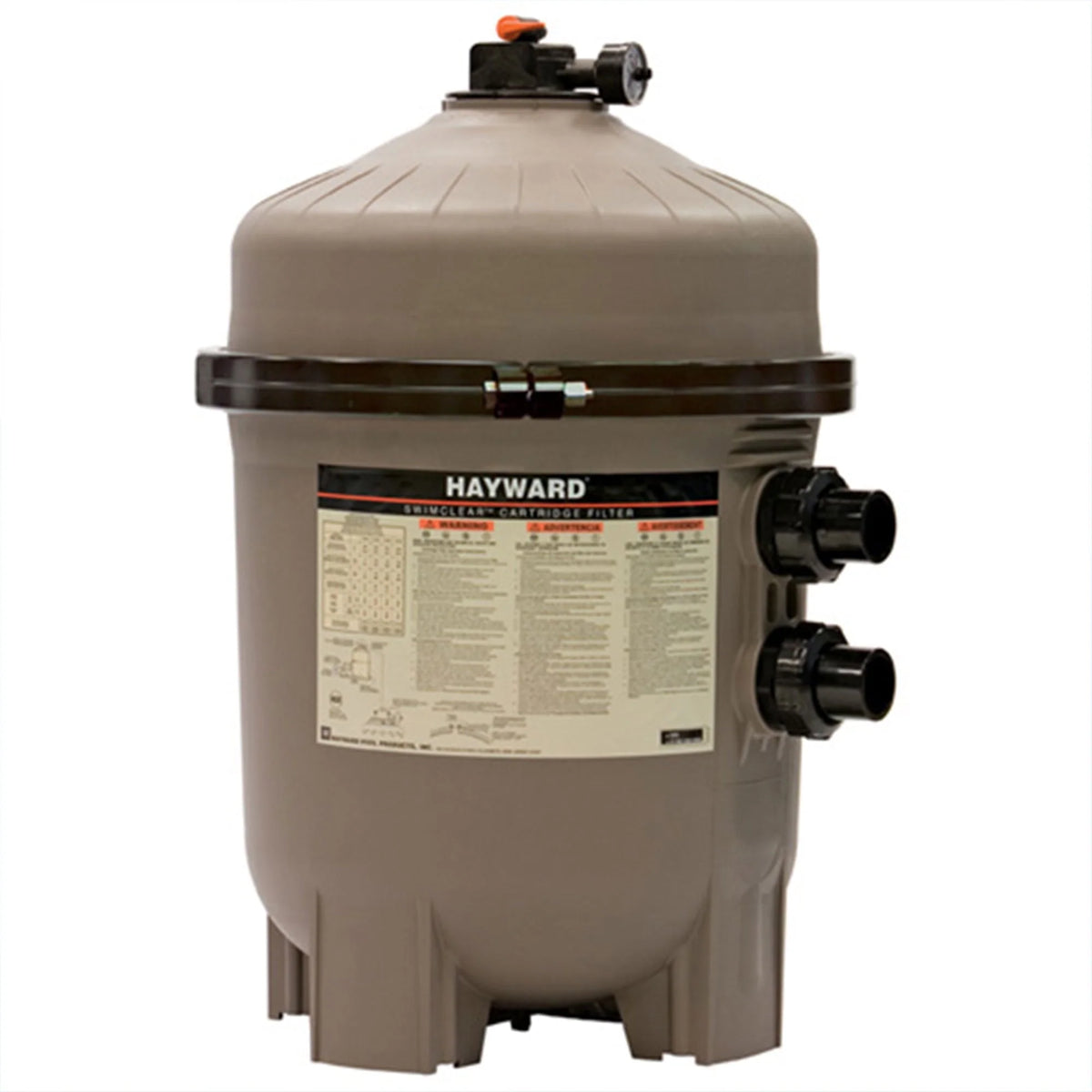 Hayward W3C3030 325 Square Feet SwimClear Outdoor In Ground Pool Cartridge Filter with Rapid Release Air Valve and Secure Flange Clamp
