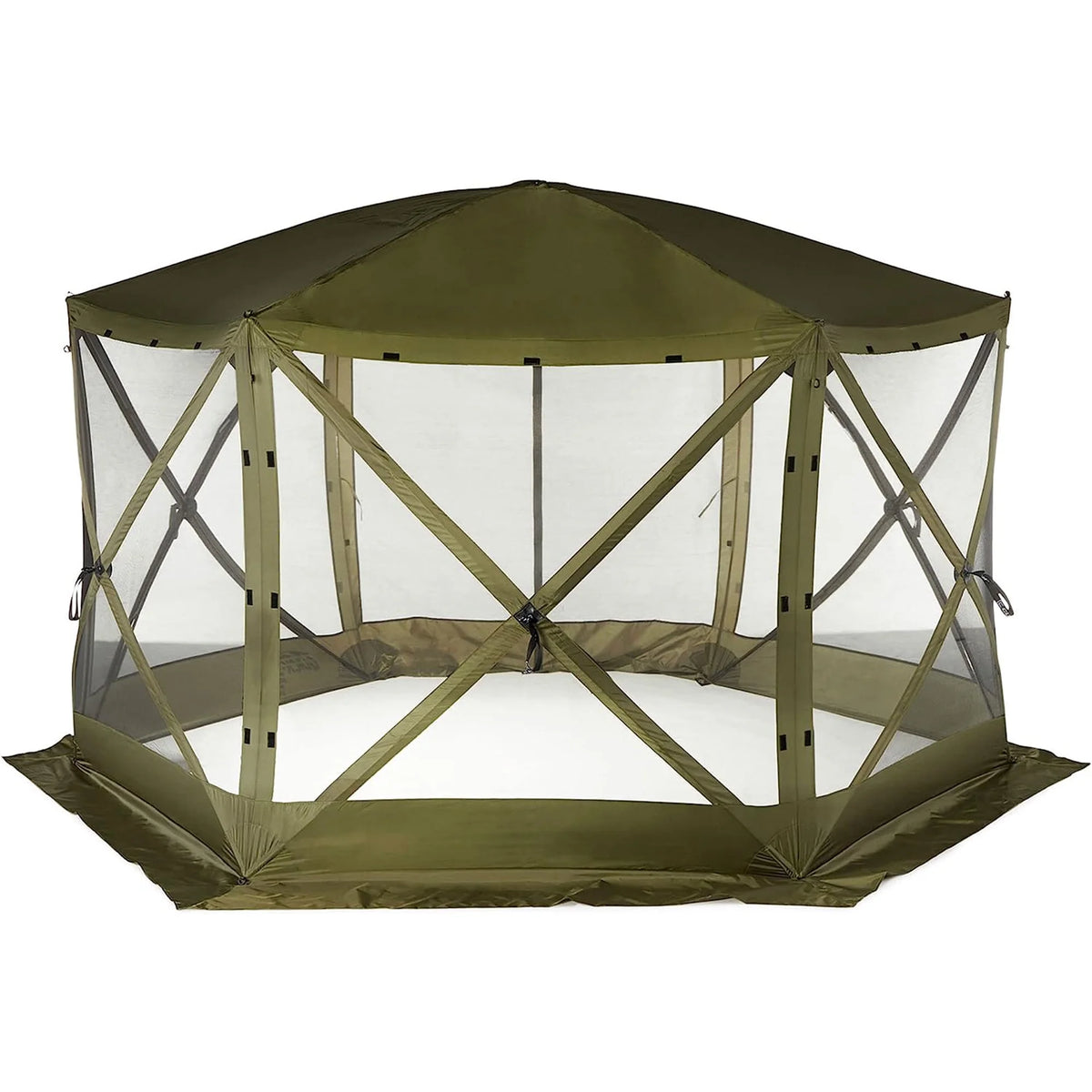 Clam Quick Set Pavilion Portable Camping Outdoor Gazebo Canopy Screen