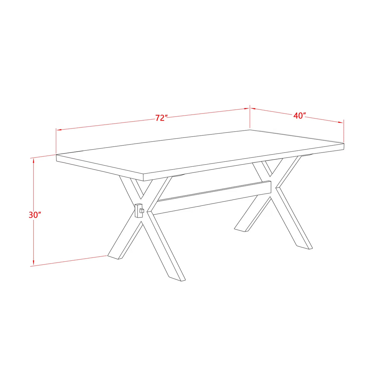 Contemporary End Table - 24 Square Chic Side Table - Modern Sofa Table with Solid Wood Frame