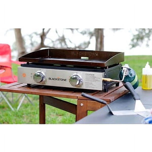 Blackstone 2-Burner 22'' Tabletop Griddle with Stainless Steel Front
