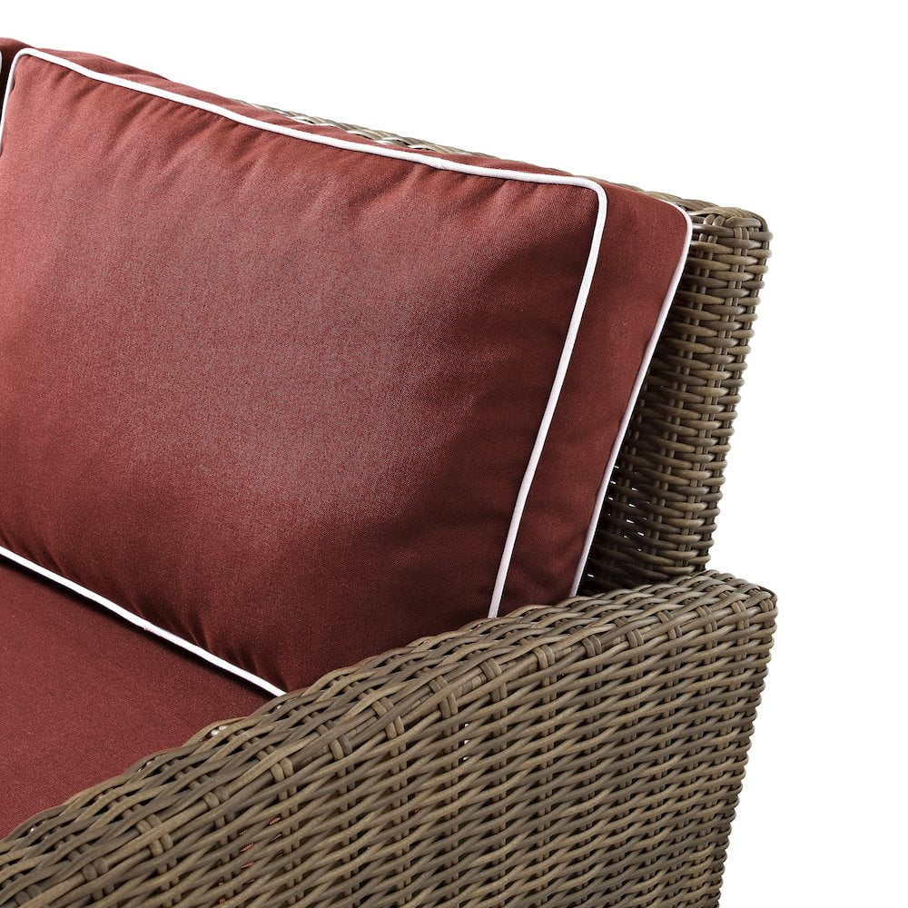 Bradenton 5Pc Outdoor Wicker Chair Set