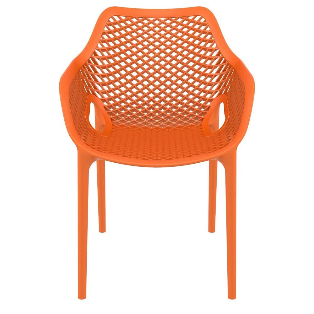 Compamia Air XL Outdoor Patio Dining Arm Chair in Dark Gray