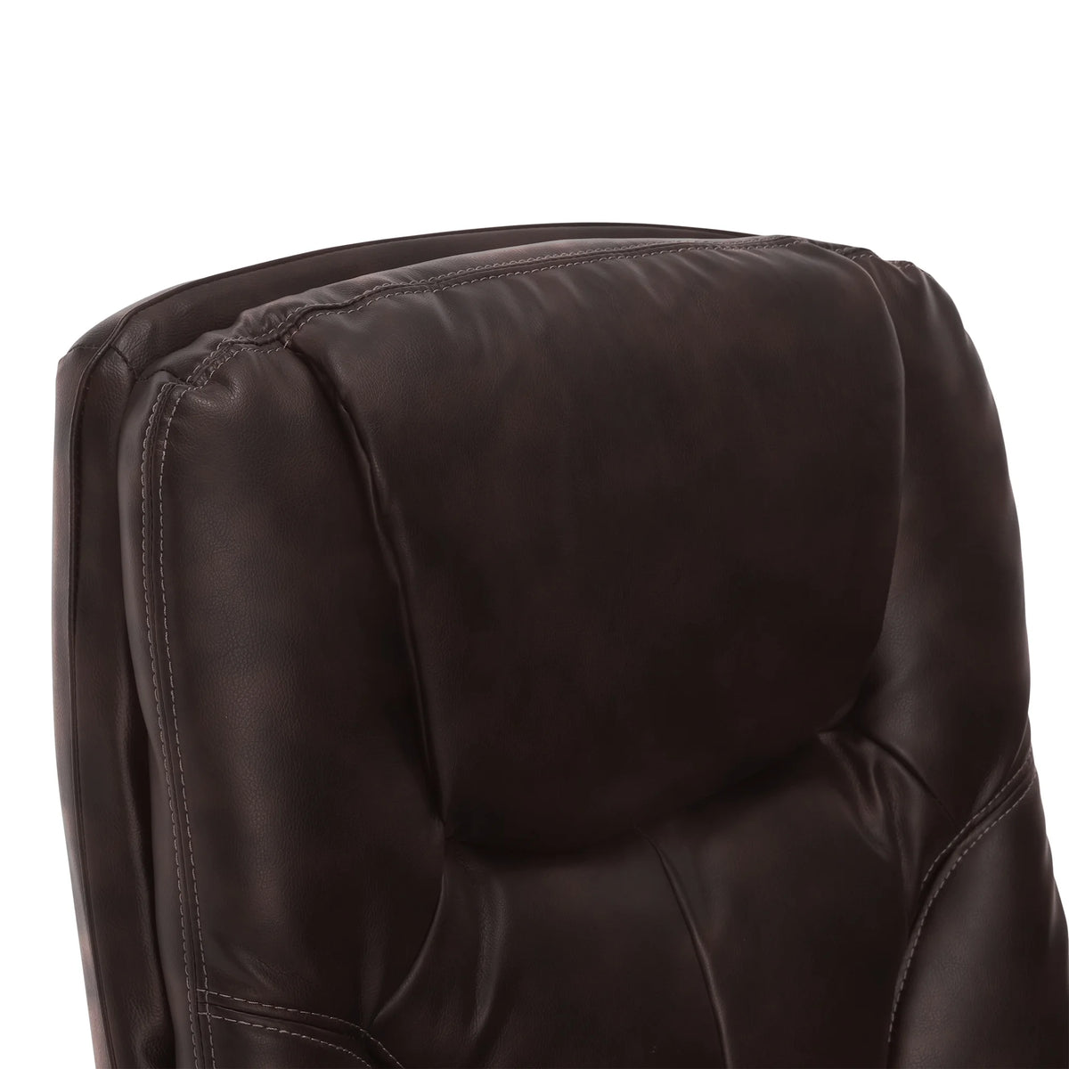 Serta Puresoft Faux Leather Executive Big & Tall Office Chair - Roasted Chestnut
