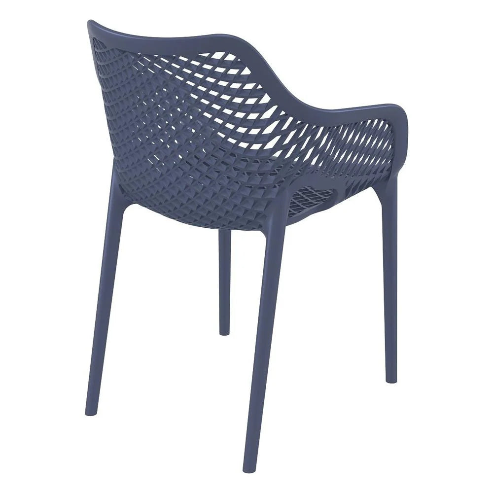 Compamia Air XL Outdoor Patio Dining Arm Chair in Dark Gray