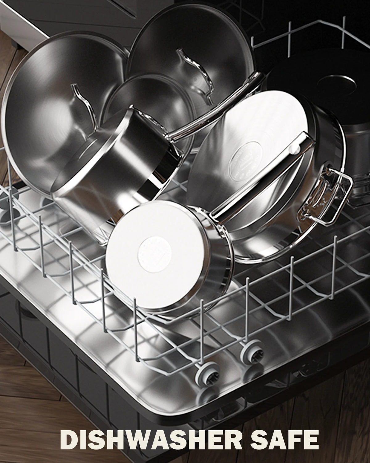 Cooks Standard Kitchen Cookware Sets Stainless Steel, Oven Safe Professional Pots and Pans Include Saucepan, Saut Pan, Stockpot with Lids, 8-Piece, Silver
