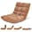 Floor Chair with Back Support, Folding Sofa Chair with 14 Adjustable Position, Padded Sleeper Bed, Couch Recliner, Floor Gaming Chair, Meditation Chair, Gaming Floor Chairs for Adults(Black)