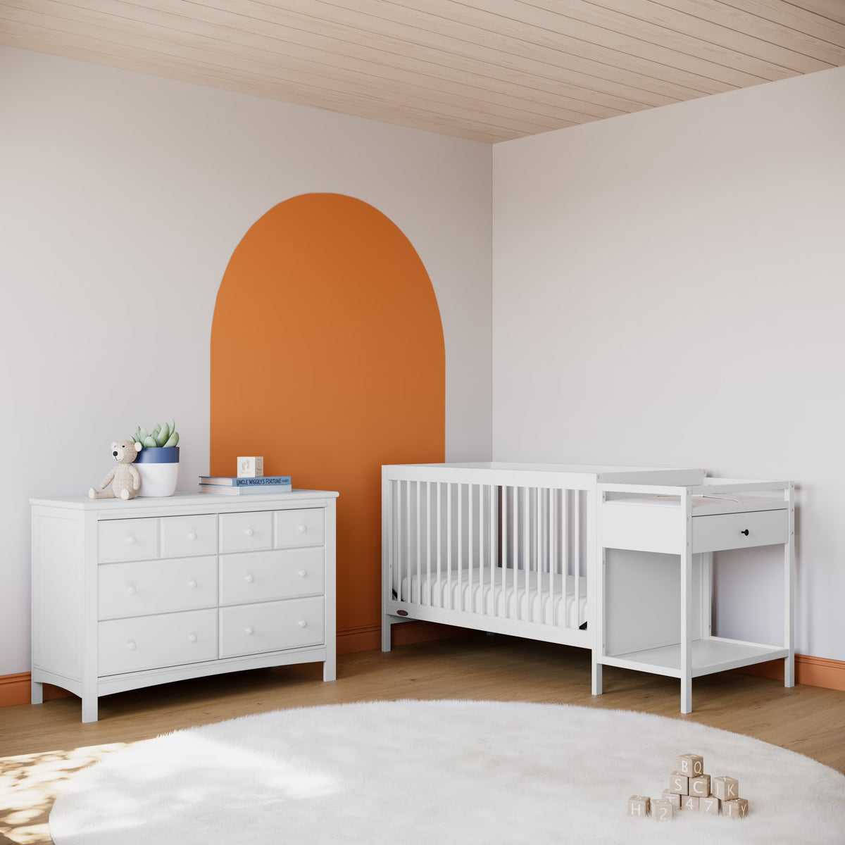 Graco Benton 6 Drawer Nursery Double Dresser, White