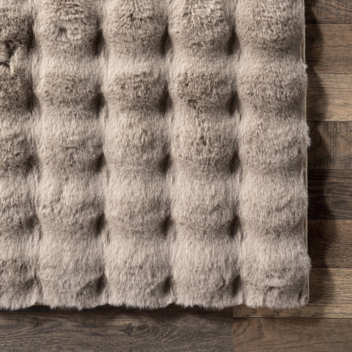nuLOOM Jeni SuperiorWash Solid Faux Rabbit Machine Washable Area Rug, 2' 6" x 8', Runner, Jeni Grey