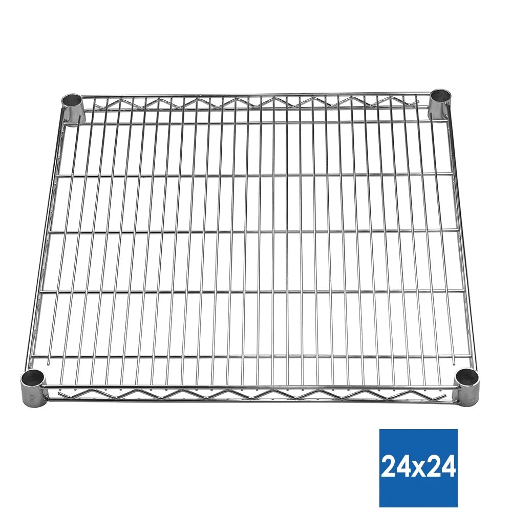 Shelving Inc. 24" d x 24" w x 64" h Chrome Wire Shelving with 4 Shelves