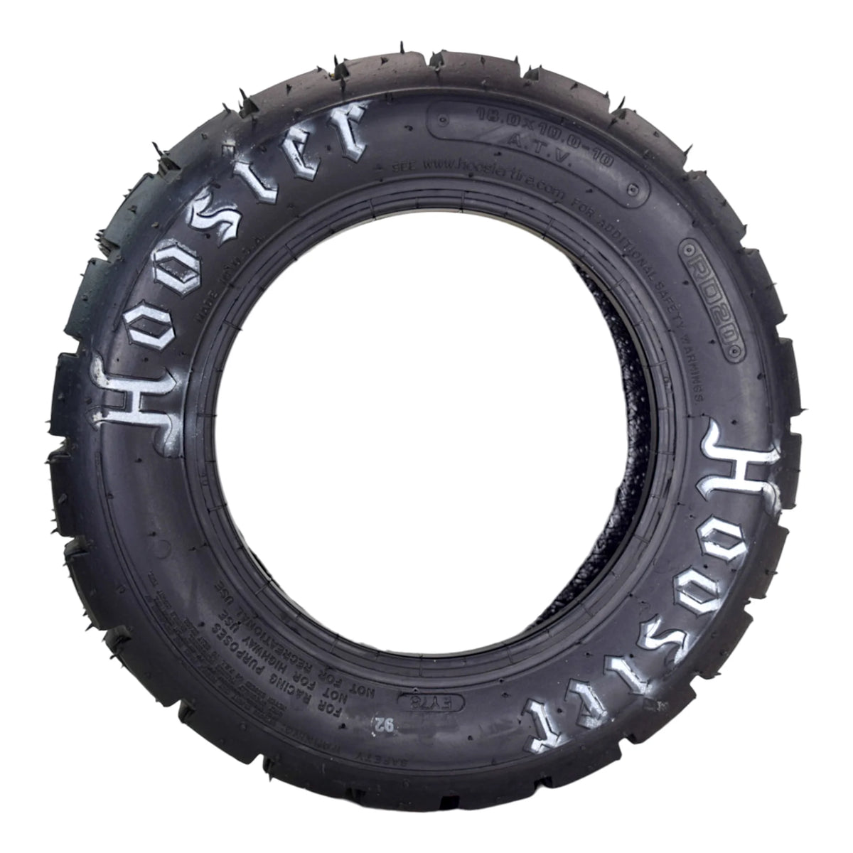 Hoosier Flat Track & TT (Tourist Trophy) Tire 18.5x6.0-10 - 16130T10 for ATV Tire & Off-Road Racing with Hoosier Keychain (2-Pack)