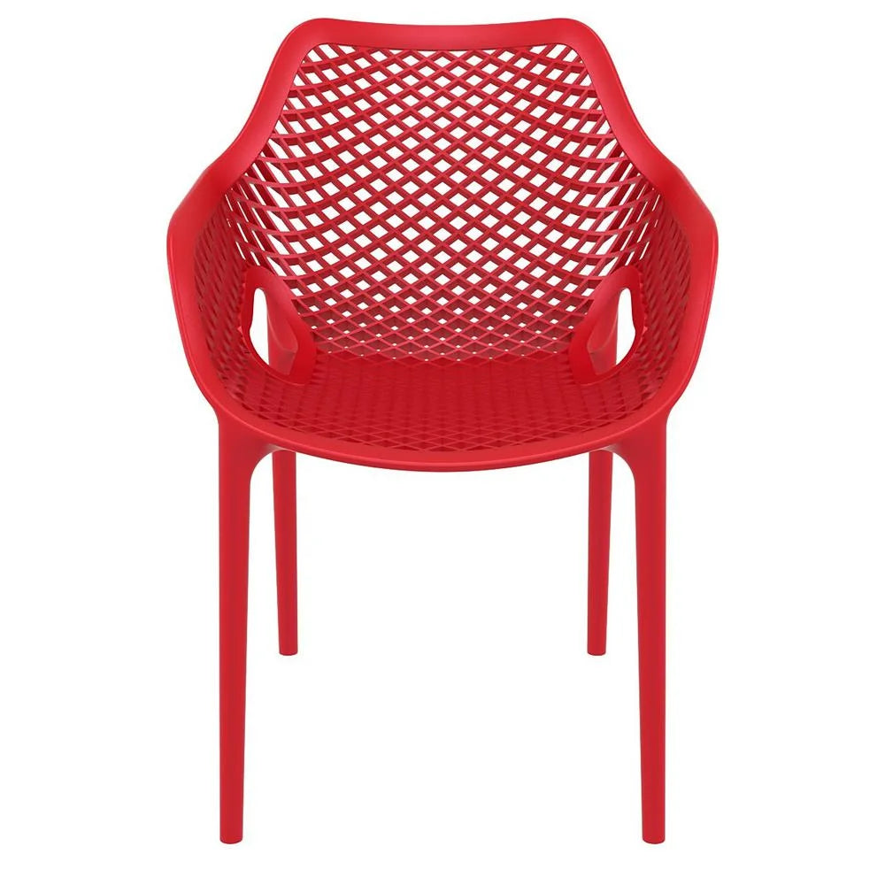 Compamia Air XL Outdoor Patio Dining Arm Chair in Dark Gray