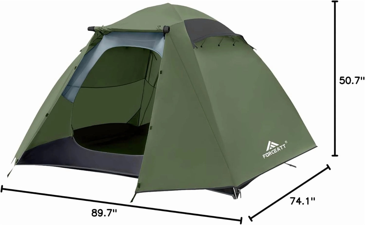 Camping Tent 2/3/4 Person, Professional Waterproof & Windproof Lightweight Backpacking Tent Suitable for Outdoor,Hiking,Camping, Mountaineering and Travel