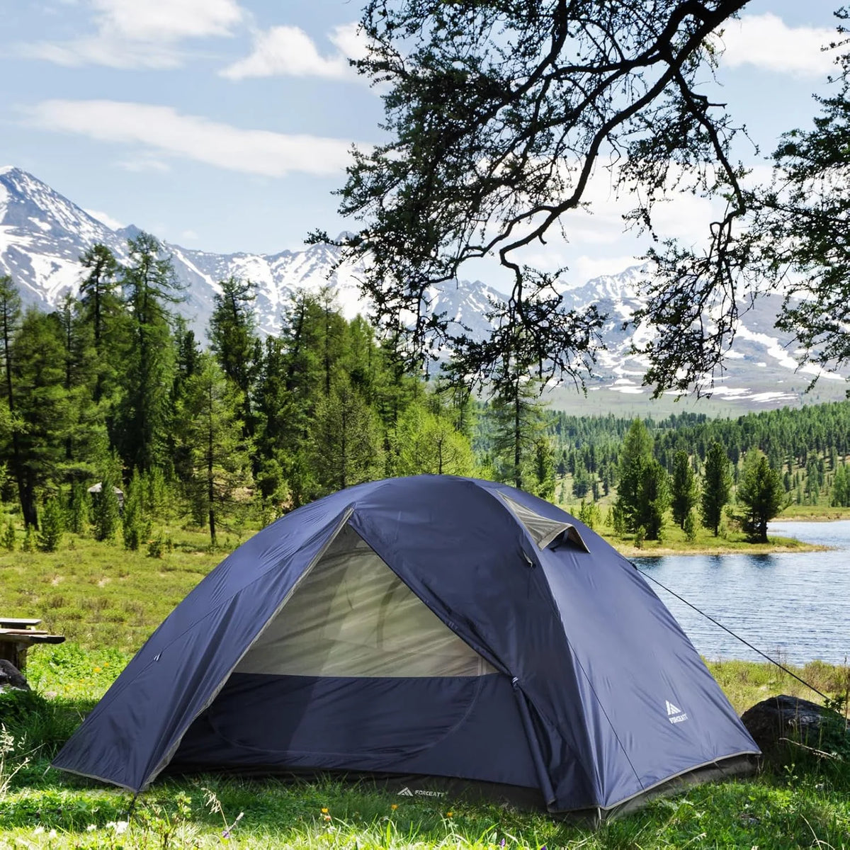 Camping Tent 2/3/4 Person, Professional Waterproof & Windproof Lightweight Backpacking Tent Suitable for Outdoor,Hiking,Camping, Mountaineering and Travel