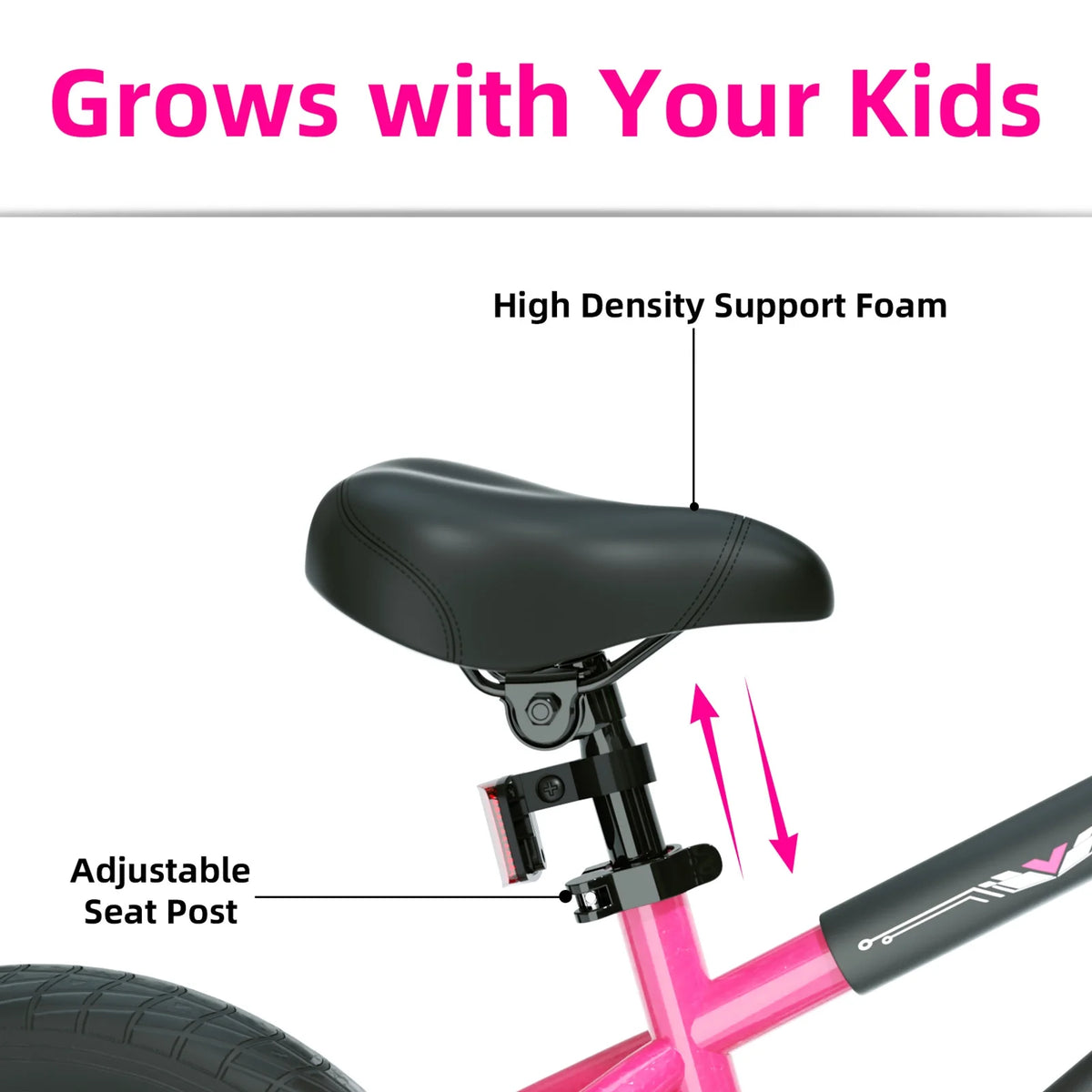 GLAF 12 14 16 Inch Kids Bike BMX Style Bicycle with Training Wheels Coaster Brake for 3-8 Years Old Toddlers Boys Girls Multiple Colors