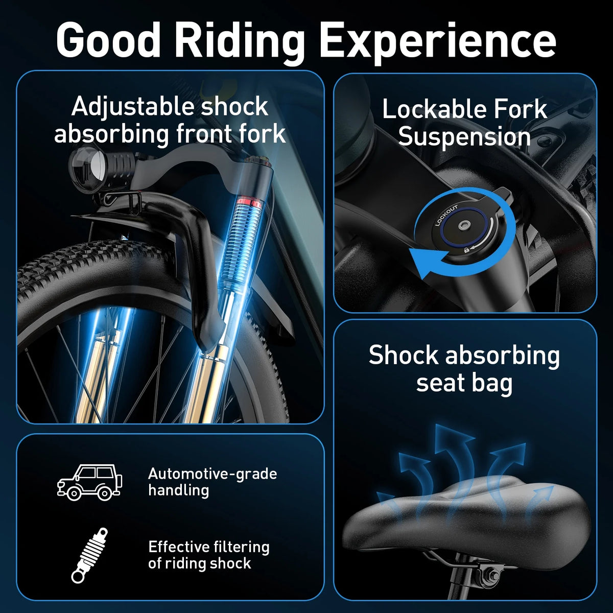 Folding Electric Bike for Adults,500W 20MPH 32Miles Long Range,48V 15AH Removable Battery,14" Small City Commuting E-bike with Full Suspension, LCD Display