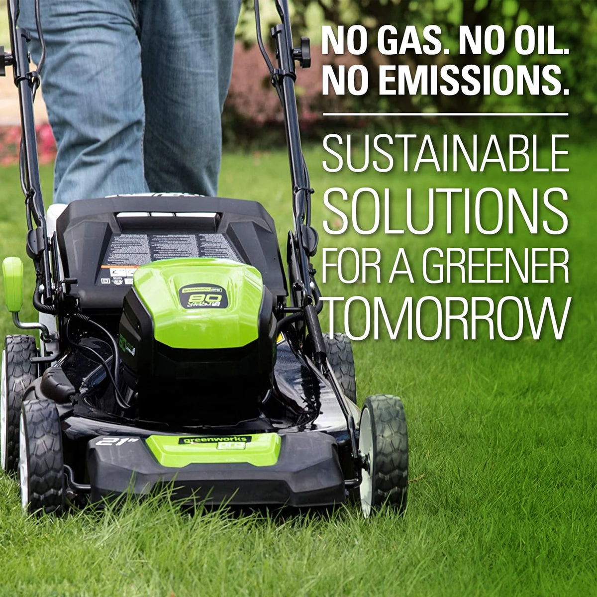 Greenworks 80V 21" SP Mower, 5Ah Battery and Charger 2502402NV