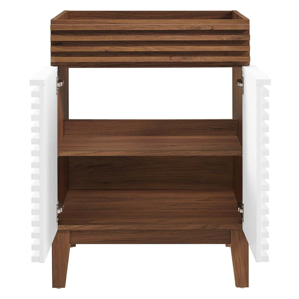 Vanity Cabinet (Sink not included), Black, Wood, Mid Century Hotel Bedroom Bathroom, Modern Contemporary HB33433