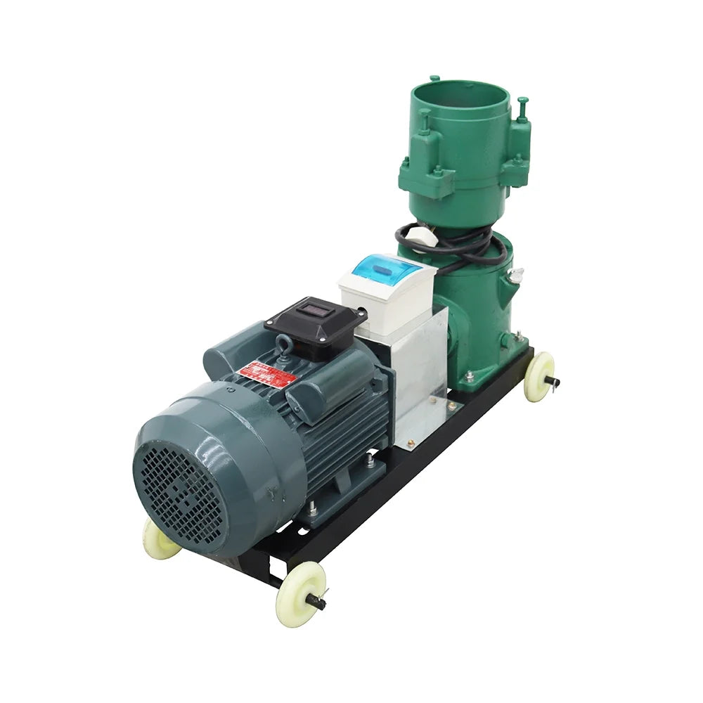 EQCOTWEA Animal Feed Pellet Mill Machine 8MM Pellet Fodder Press Pelletizer for Chicken 180-200KG/H 220V