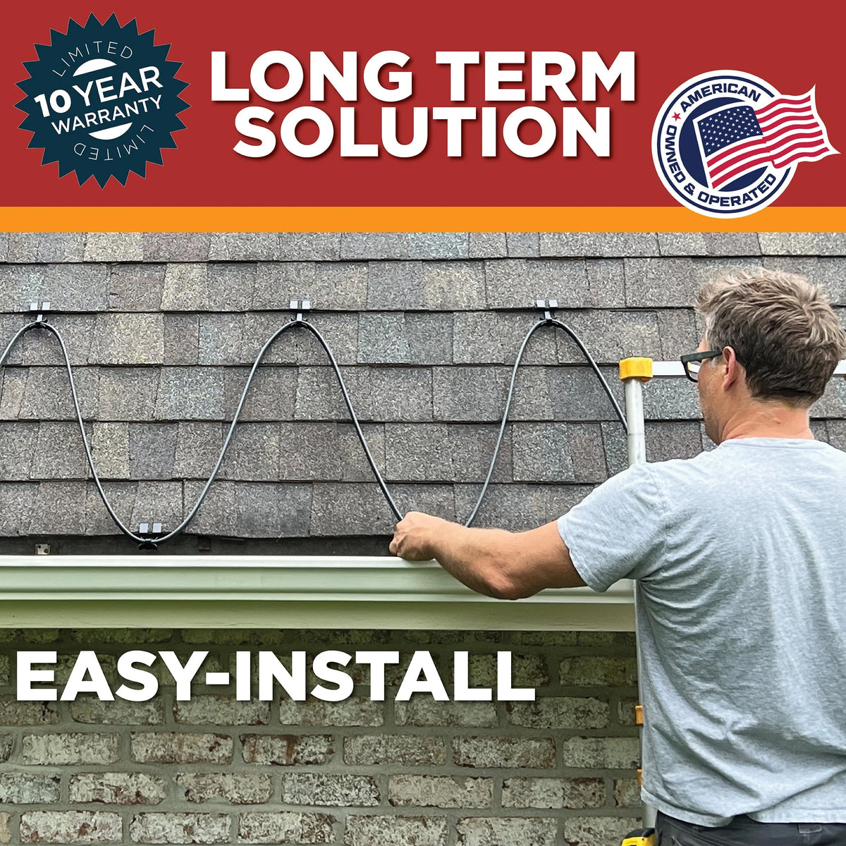 Radiant Solutions Heat Tape Pro Heating Cable For Roof & Gutter 120V 6FT