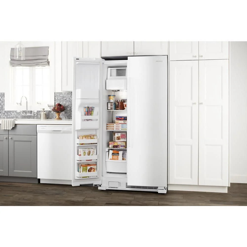 Amana® ASI2575GRS: 36-inch Side-by-Side Refrigerator with Dual Pad External Ice and Water Dispenser