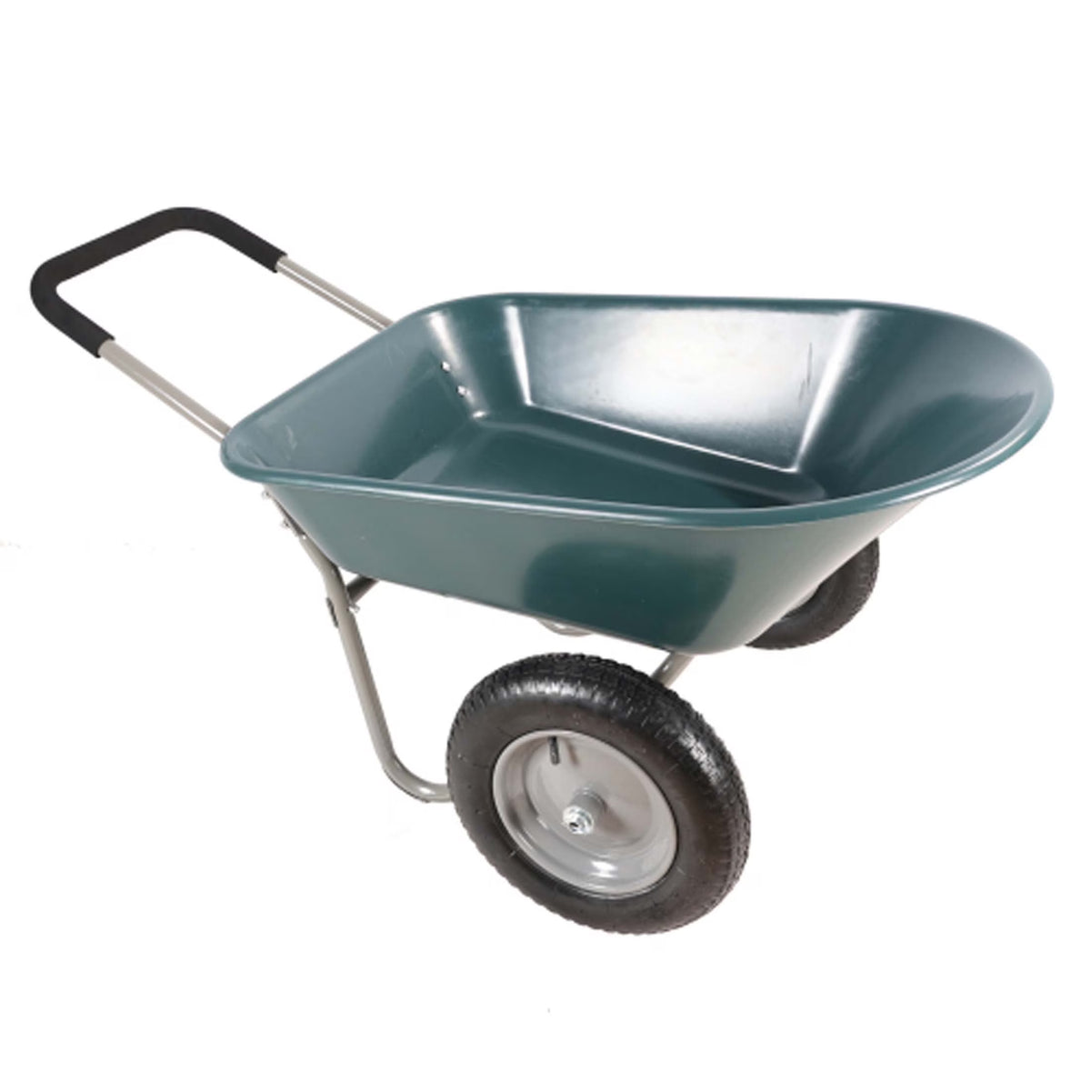 ChromaCore Dual-Wheel Garden Cart,Heavy-Duty Yard Wheelbarrow for Garden 15 inch Pneumatic Wheel
