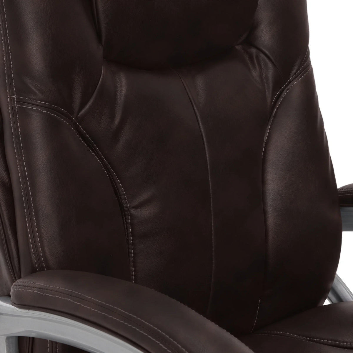 Serta Puresoft Faux Leather Executive Big & Tall Office Chair - Roasted Chestnut