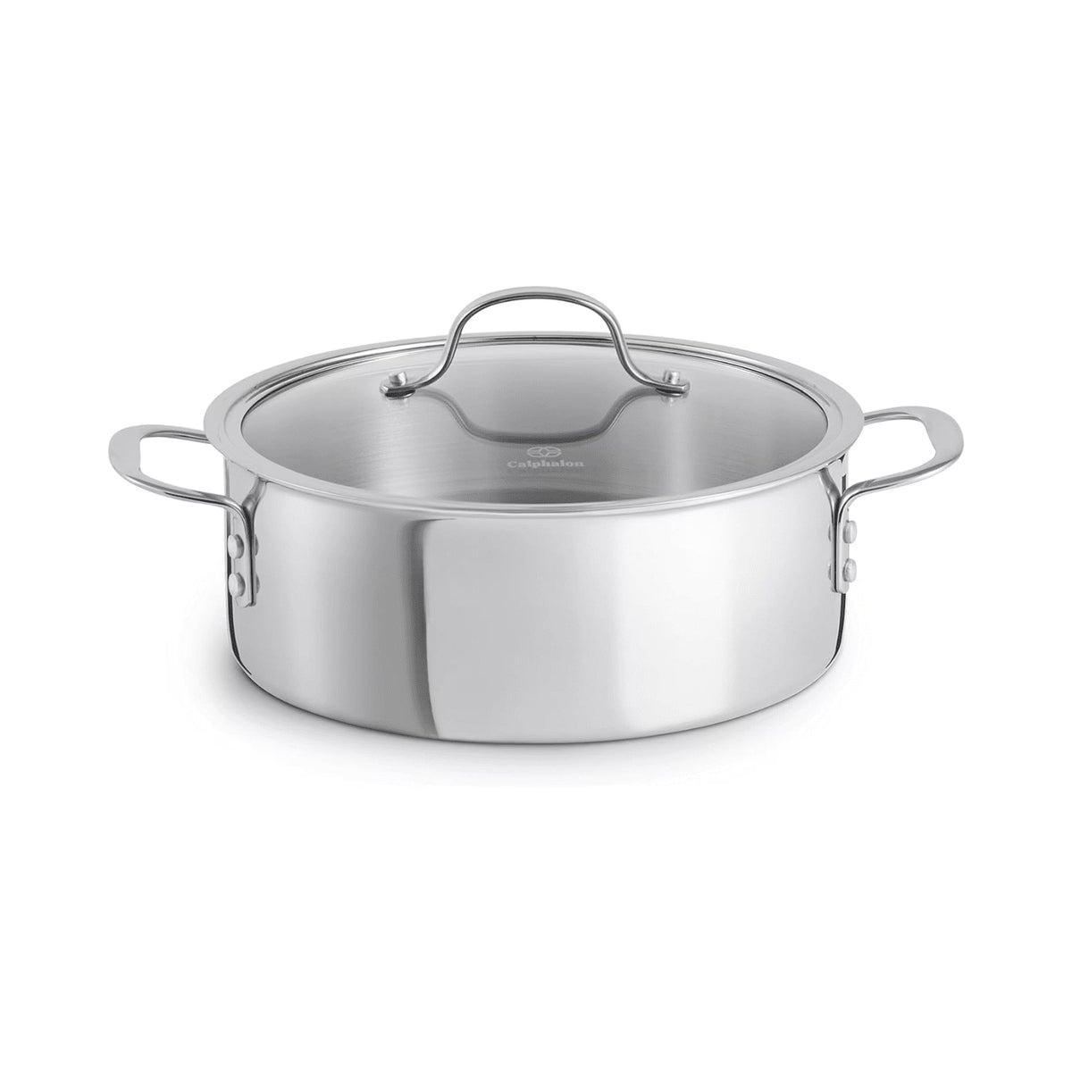 Calphalon Tri-Ply Stainless Steel Dutch Oven with Cover, 5 QT
