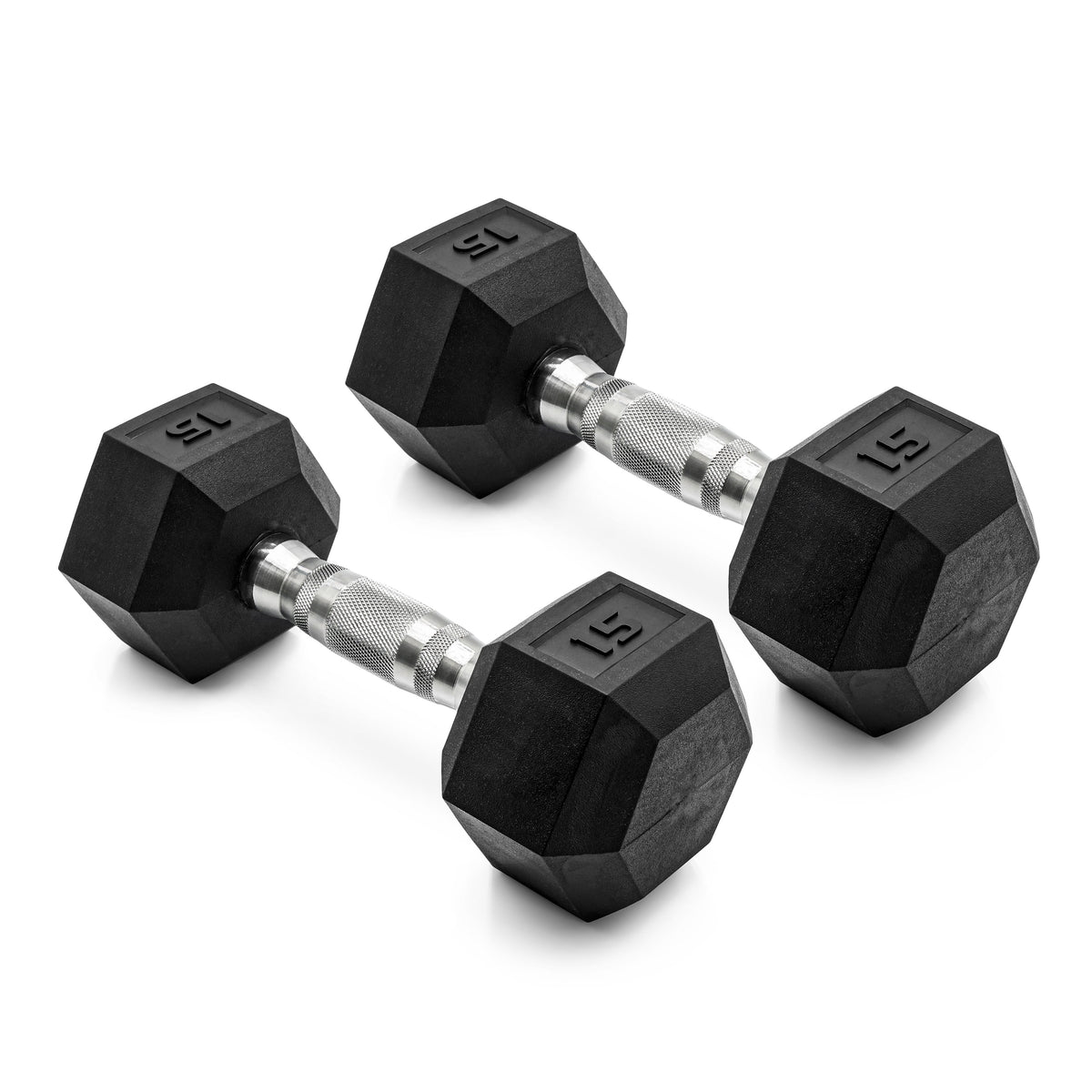 CAP 150lb Rubber Hex Dumbbell Set