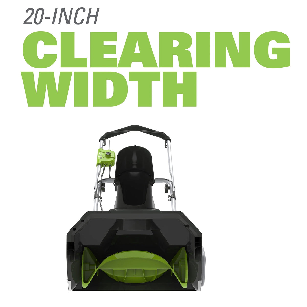 Greenworks 13 Amp 20 in. Corded Electric Snow Thrower, 2600502