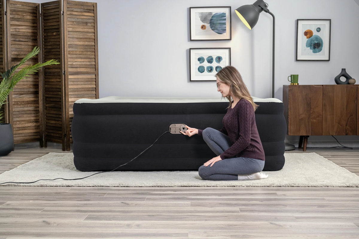 Bestway Tritech Air Mattress King 24" with Built-in AC Pump Included