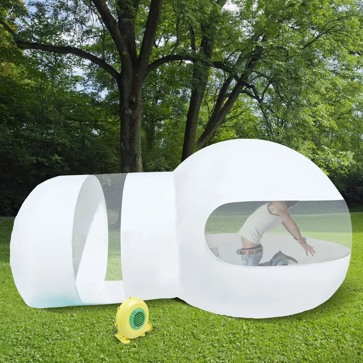 Bubble Tent Inflatable Bubble Tent Camping Hiking Dome House Tent Inflatable Bubble Tent w/Air Blower