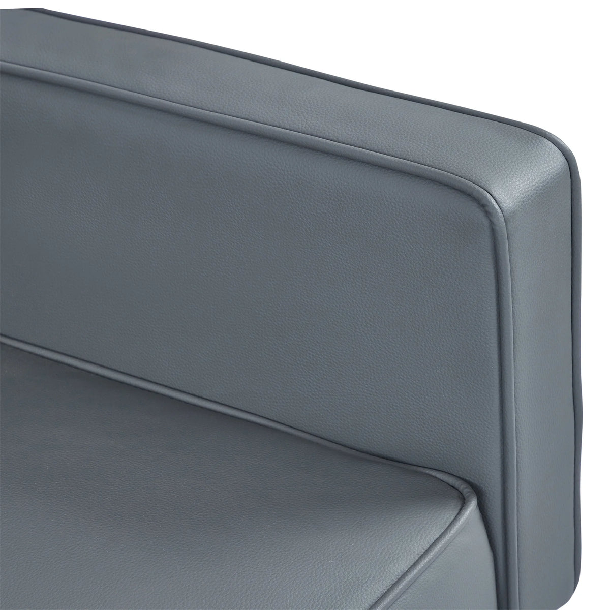 Aukfa Faux Leather Futon Convertible Sofa Bed for Home Office Twin Size, Black&White