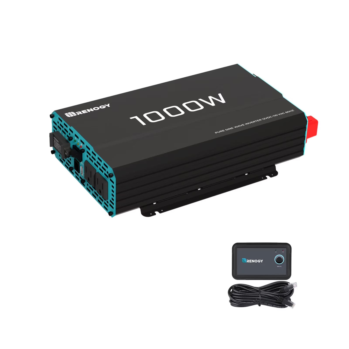 Renogy 700W 12V Pure Sine Wave Inverter, Power Inverter DC 12V to AC 120V, High-Efficiency, Remote Control