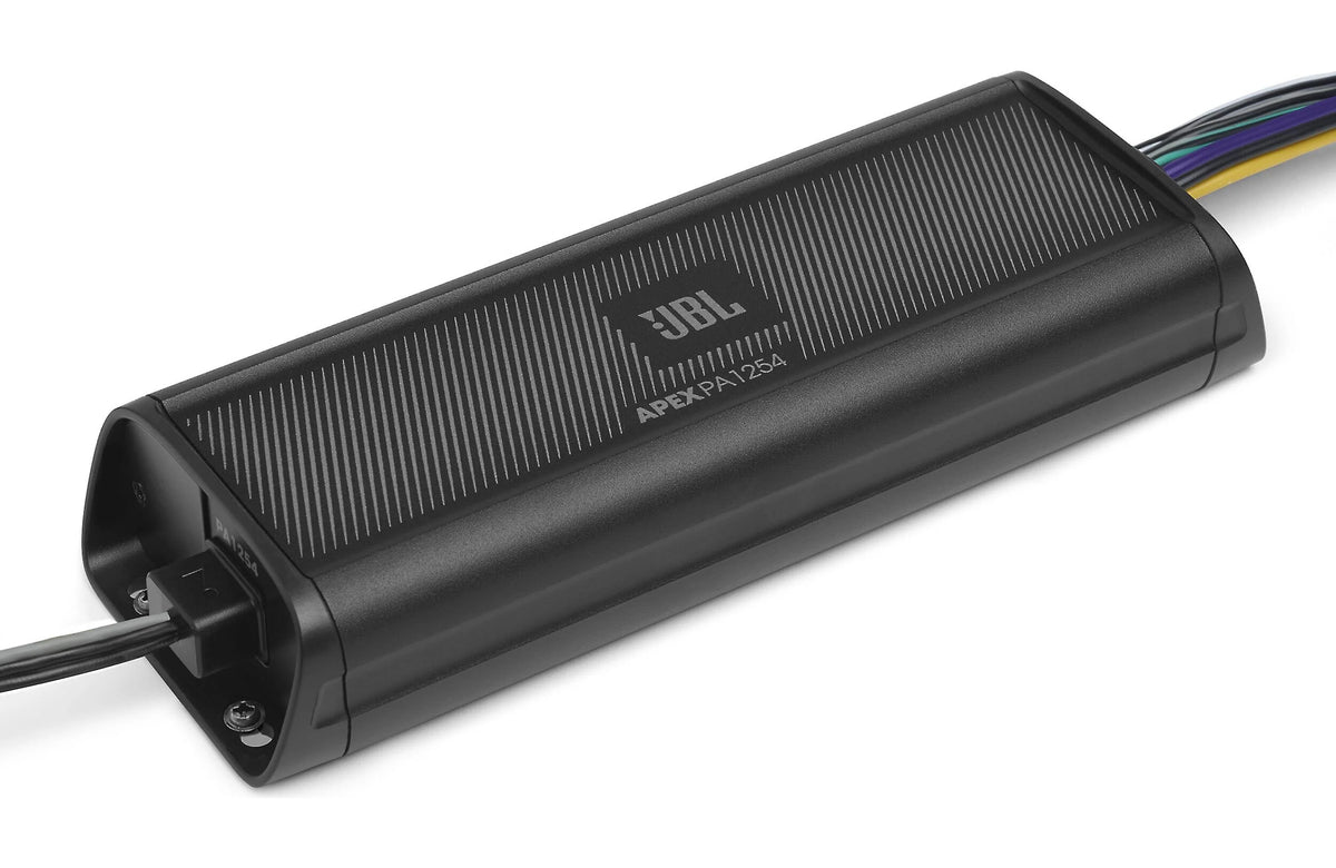 JBL Apex PA1254 500 Watt RMS 4 Channel Marine & Powersport Amplifier - 125 x 4