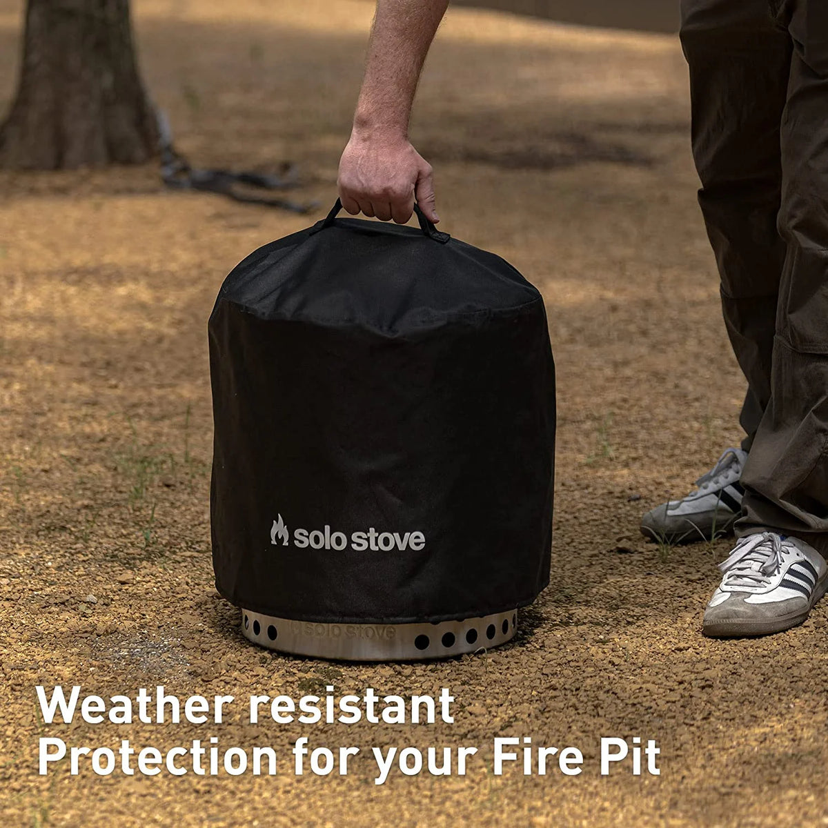 Solo Stove Ranger Big Yard Bundle 2.0 | Incl. Ranger Smokeless Fire Pit with Stand, Shield and Shelter, Portable for Wood Burning, Removable Ash Pan, Stainless Steel, H: 15.25in x Dia: 15in, 21.5lbs