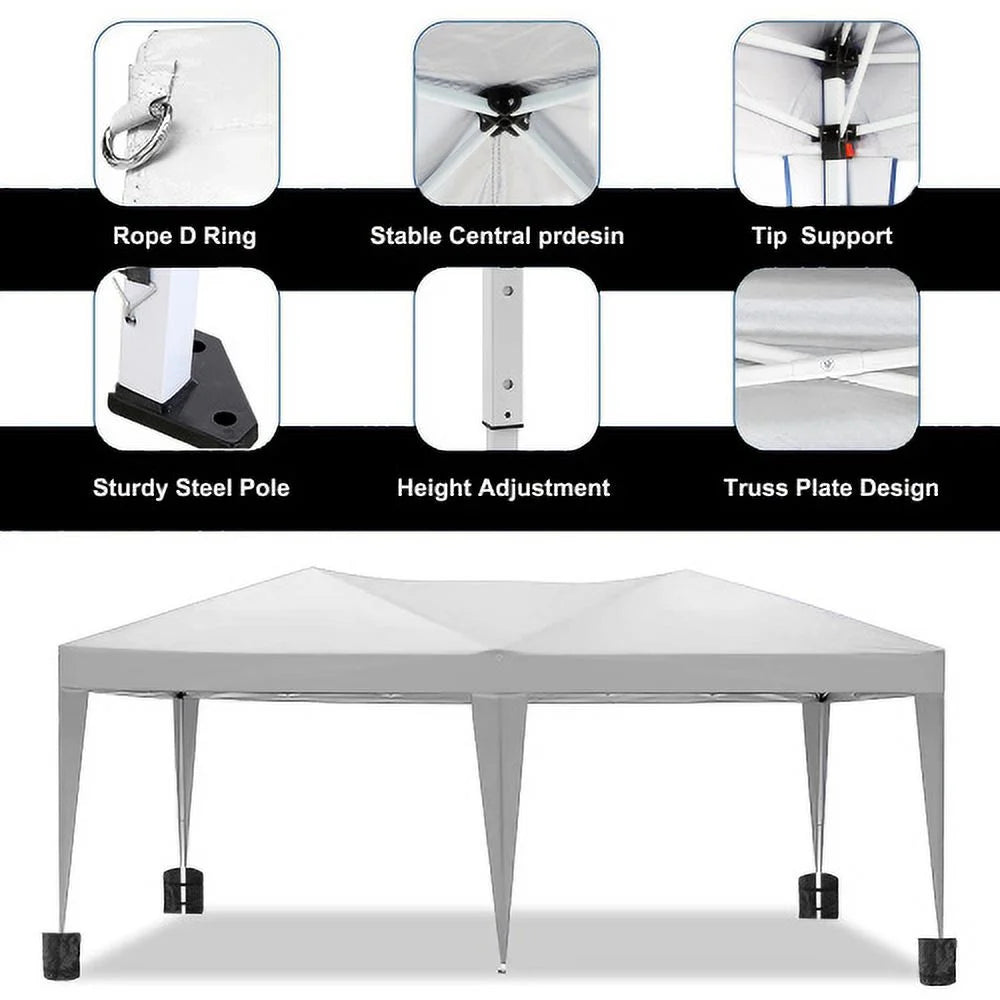 10x20 Pop Up Canopy with 6 Sidewalls, Wedding Party Tent, Outdoor Waterproof UV50 Canopy Tent Heavy Duty Commercial Event Shelter for Parties