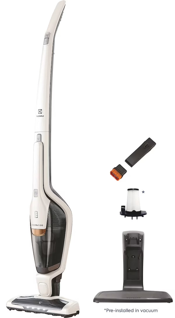 Electrolux Ergorapido Cordless 2-in-1 Vacuum with 180 EasySteer Mobility
