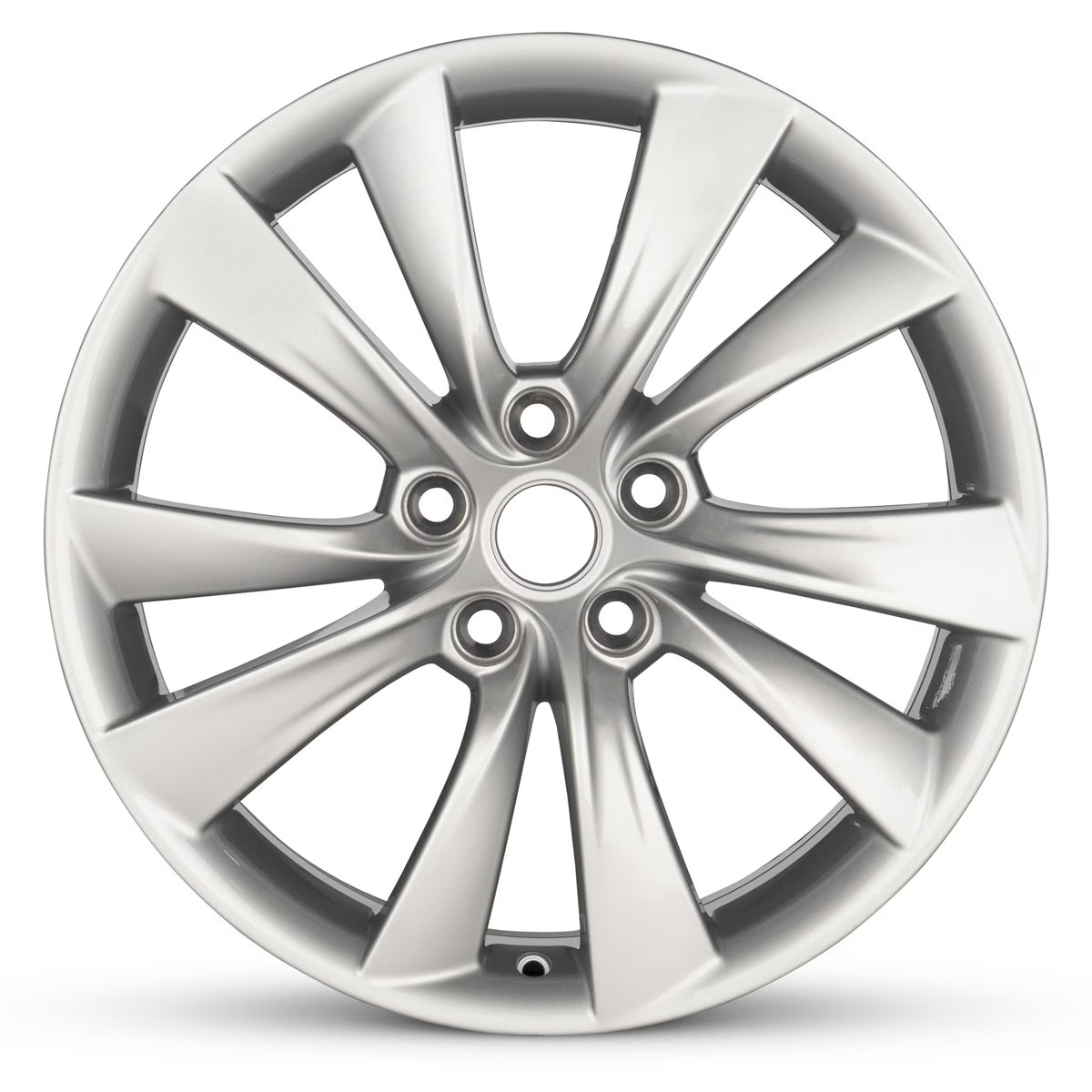 For 2012-2017 Tesla Model S 19 Inch Painted Silver Alloy - New OEM Rim - Road Ready Car Wheel