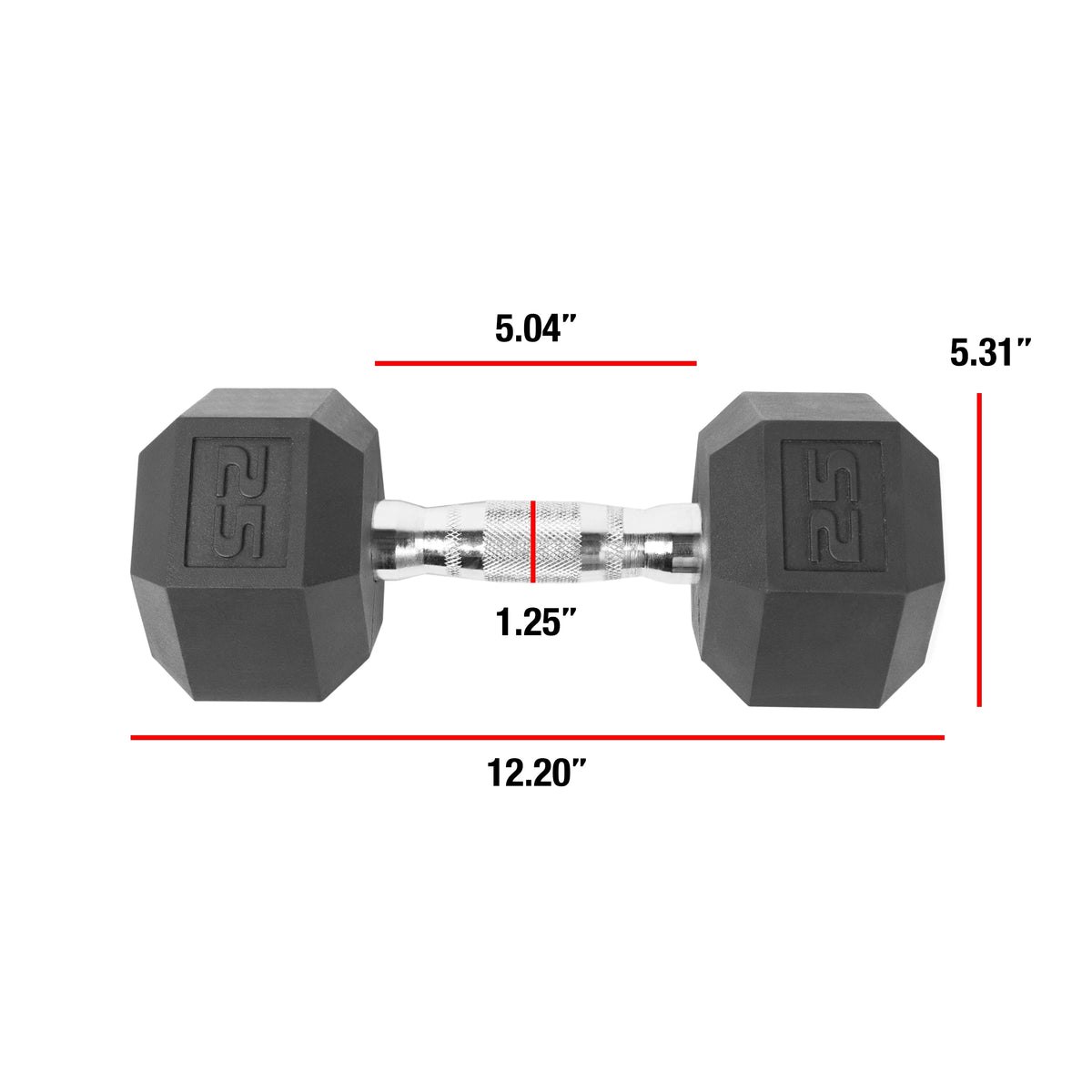 CAP 150lb Rubber Hex Dumbbell Set