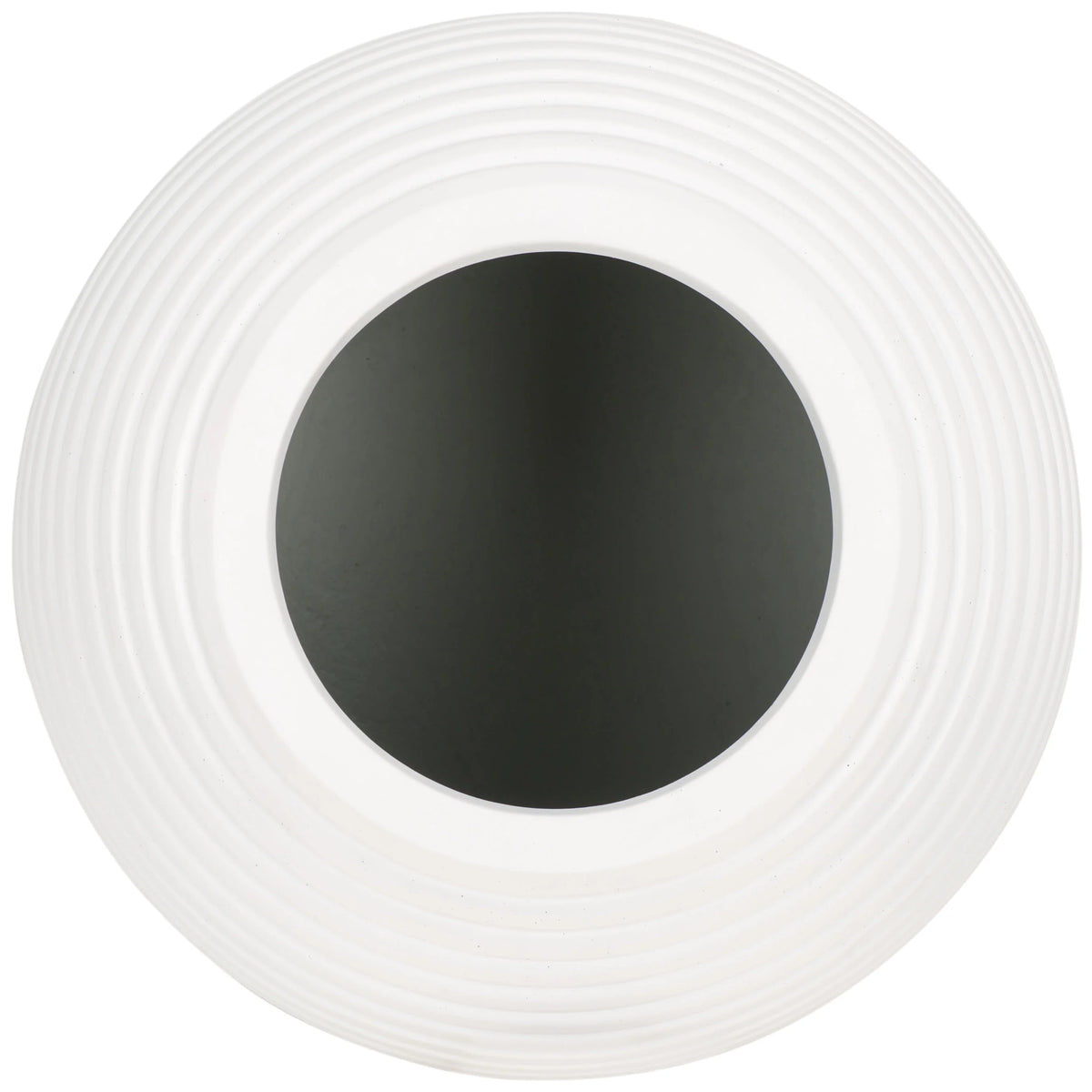 SAFAVIEH Mora 20" x 20" x 18" Round Black Ficonstone Solid Plant Pot