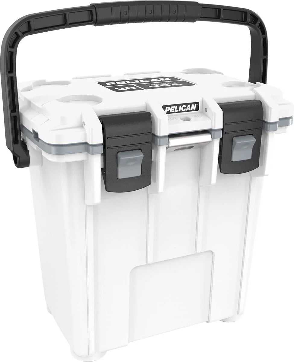 Pelican 20QT Elite Cooler Dark Grey/Green  15 Can or 4 Wine Bottle Capacity with Ice  2 Day Ice Retention  Guaranteed for Life
