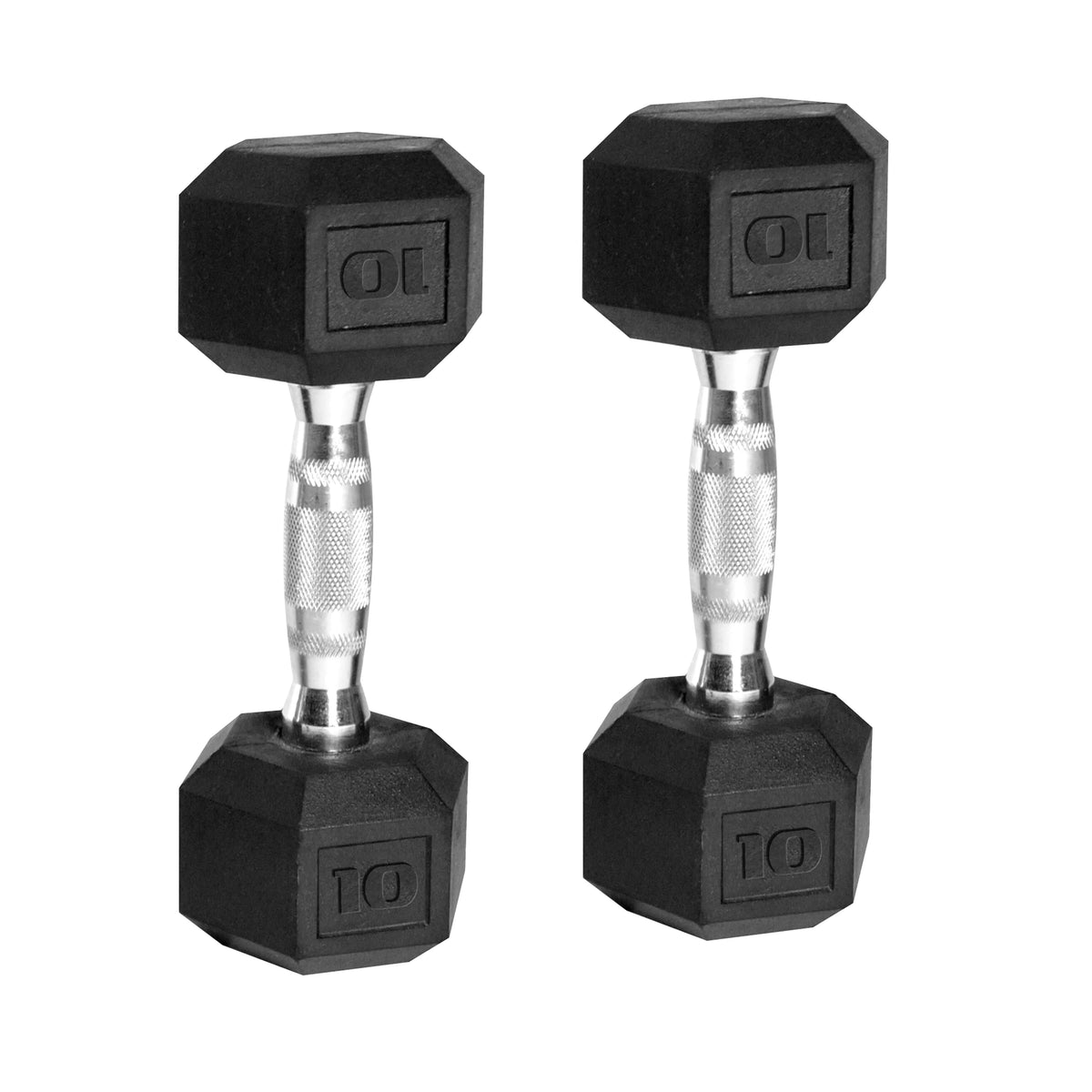 CAP 150lb Rubber Hex Dumbbell Set