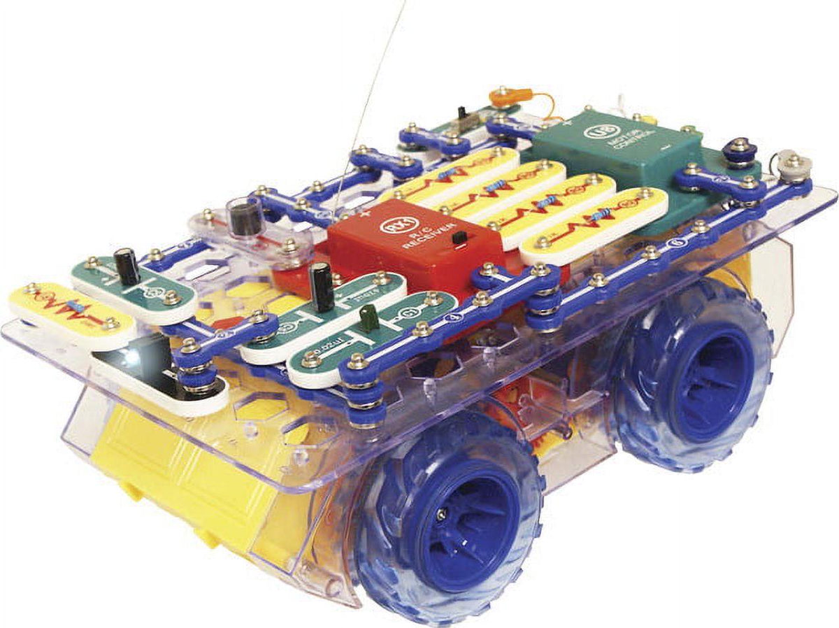 Snap Circuits® R/C Snap Rover Electronics Exploration Science Kit | STEM Radio Control Vehicle for Ages 8+ | SCROV10