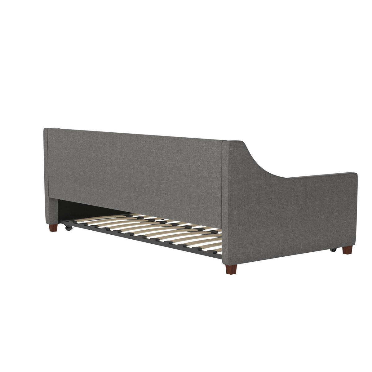 Novogratz Her Majesty Daybed and Trundle, Grey Linen