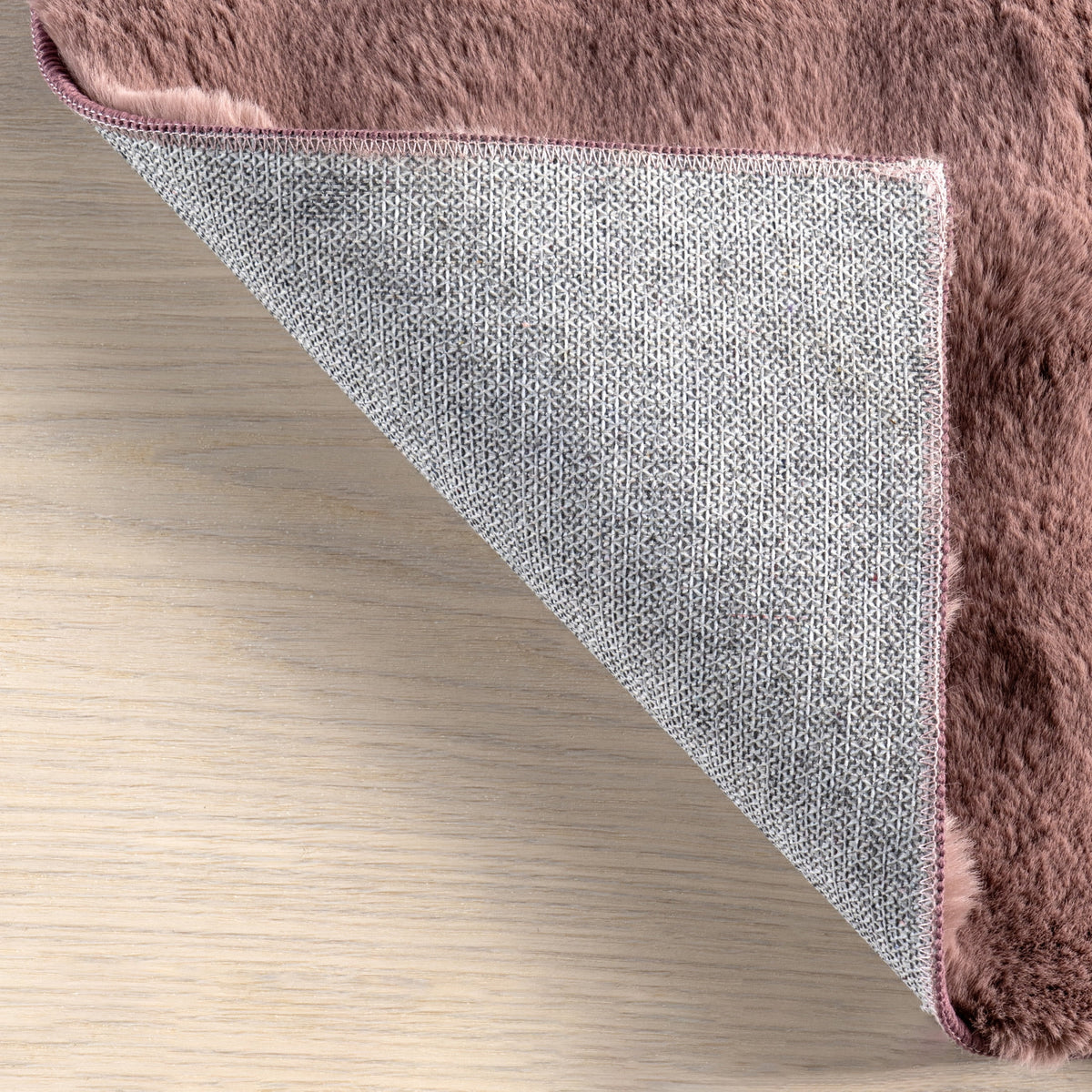 nuLOOM Jeni SuperiorWash Solid Faux Rabbit Machine Washable Area Rug, 2' 6" x 8', Runner, Jeni Grey